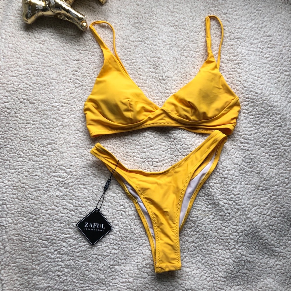NWT Yellow ZAFUL Bikini